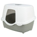 Trixie Kattenbak Davio Top Outdoor Met Kap Grijs / Wit
