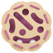 Trixie Hole'n'roll Bloem Vilt Roze / Beige