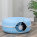 Trixie Speeldonut Vilt Blauw