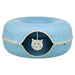 Trixie Speeldonut Vilt Blauw