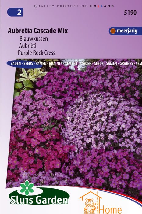50 x Stuks Aubretia Mix Blauwkussen Bloemen Zaden voor de Tuin: Kweek Prachtige, Kleurrijke Aubretia - Grow Beautiful, Colorful Aubrieta Flowers (kopie)