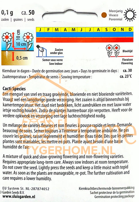 Cactus Soortenrijk Cactus Mengsel Zaden: Kweek Een Diverse Collectie Cactussen - Grow a Diverse Collection of Cacti
