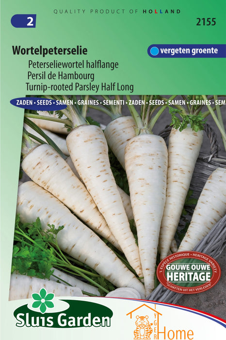 Wortelpeterselie Peterseliewortel Halflange Zaden: Kweek Heerlijke, Voedzame Peterseliewortels - Grow Delicious, Nutritious Parsley Root - Cultivez des Racines de Persil Savoureuses et Nutritives