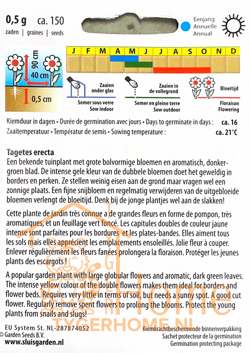 O.I. Kers Out of Africa Mix / Oost-Indische Kers Klimkers Hoge Enkelbloemig Klimplant Bontbladig Zaden: Kweek Prachtige, Enkelbloemige Bontbladige Klimplanten
