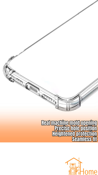 Transparant hoesje geschikt voor iPhone - Shockproof Protective Case doorzichtig siliconen hoesje geschikt voor Apple iPhone, Clear Cover, Dotted Finish Ultra Slim Soft Silicone Jelly Back Cover voor iPhone