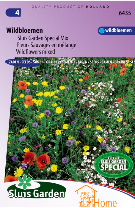 Wildbloemen Sluis Garden Special Mix Zaden: Kweek Prachtige, Kleurrijke Wilde Bloemen - Grow Beautiful, Colorful Wildflowers - Mélange de Fleurs Sauvages Spécial Sluis Garden - Cultivez de Magnifiques Fleurs Sauvages pour le Jardin