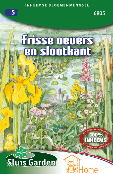 Frisse Oever/Slootkant/Vochtige Weiden Zadenmix: Creëer een Natuurlijke en Kleurrijke Overgang langs Waterpartijen
