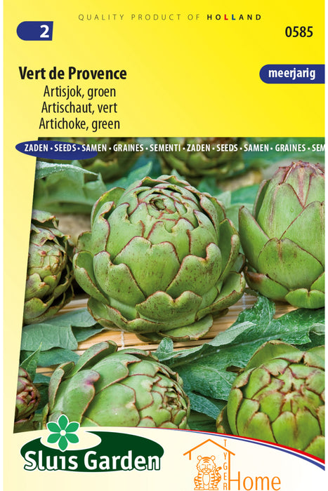 Vert de Provence Artisjok Groen Zaden: Kweek Heerlijke, Groene Artisjokken - Grow Delicious, Green Artichokes - Cultivez des Artichauts Verts Savoureux