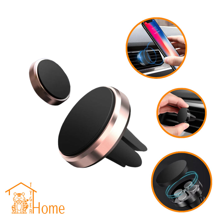 Multi-functionele Mini Sterke Magnetische Telefoon houder voor de Auto - Universal Magnetic Car Phone Holder - 360 Rotation - Compact en Draagbaar