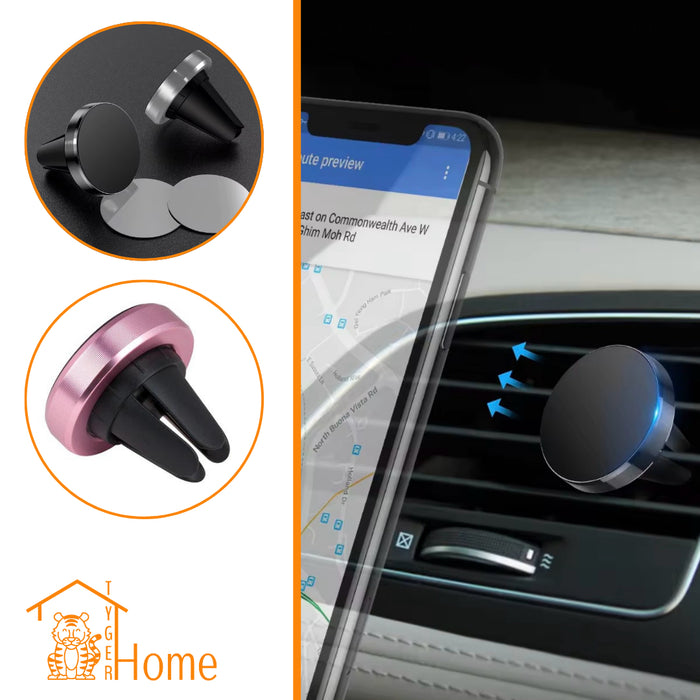 Multi-functionele Mini Sterke Magnetische Telefoon houder voor de Auto - Universal Magnetic Car Phone Holder - 360 Rotation - Compact en Draagbaar