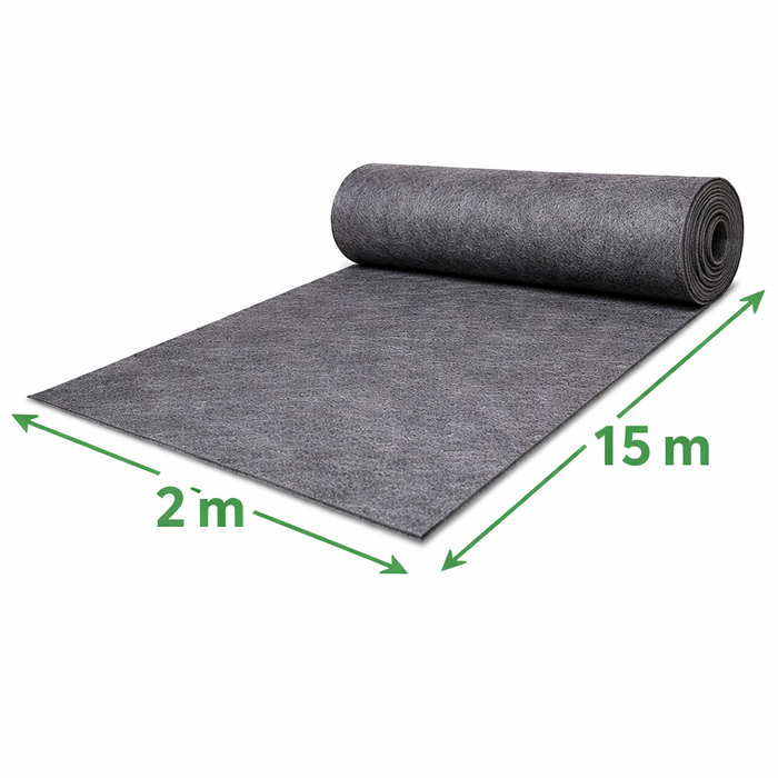 Beschermdoek RMS1200 2x15m (30m²) – Extra Sterk Filtervlies voor Groendak – Professionele Scheidingslaag
