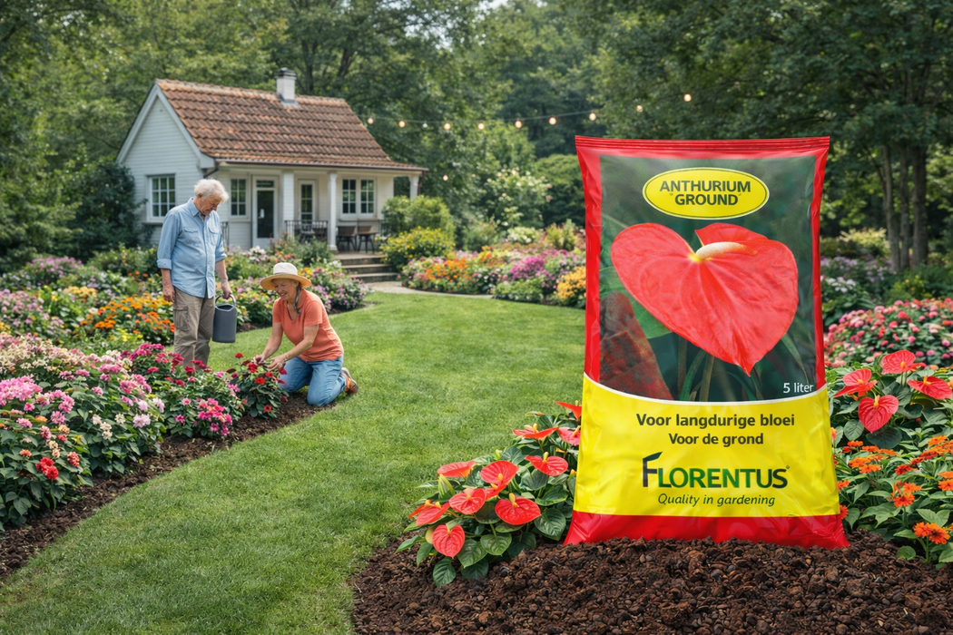 Speciaal Potgrond Substraat voor Anthurium 5 Liter – Stimuleert Langdurige Bloei – Sterke Wortels & Stevige Groei