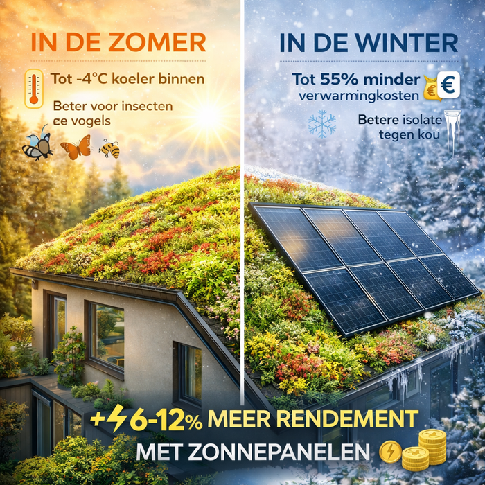 Tapis de végétation Herbes-Sedum 10m² – Toiture végétalisée prête à l'emploi – 50% Sedum & 50% Herbes indigènes – Tapis de toiture végétalisée Premium