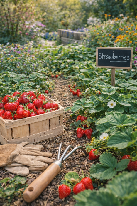 Aardbei Grandian F1 | Grootvruchtige doordrager | Zoete, sappige vruchten uit eigen tuin