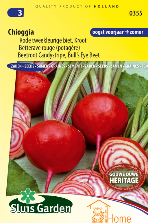 Chioggia Rode Tweekleurige Biet Kroot Zaden: Kweek je eigen unieke, voedzame en heerlijke bieten met opvallende ringen. Perfect voor kleurrijke en smaakvolle gerechten.