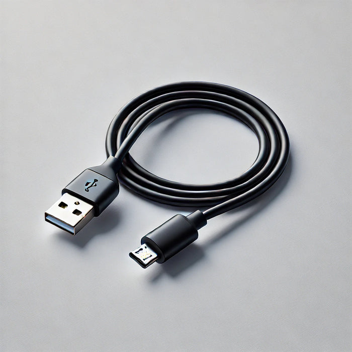 Premium 1 M Zwarte USB micro Kabel – Duurzaam en Snel Opladen - Premium 1M Black USB-micro Cable – Durable and Fast Charging