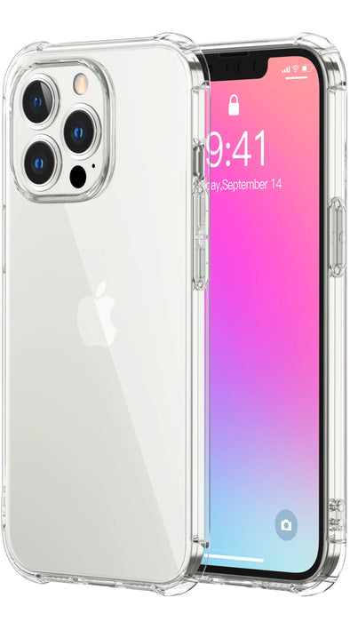 Transparant hoesje geschikt voor iPhone - Shockproof Protective Case doorzichtig siliconen hoesje geschikt voor Apple iPhone, Clear Cover, Dotted Finish Ultra Slim Soft Silicone Jelly Back Cover voor iPhone