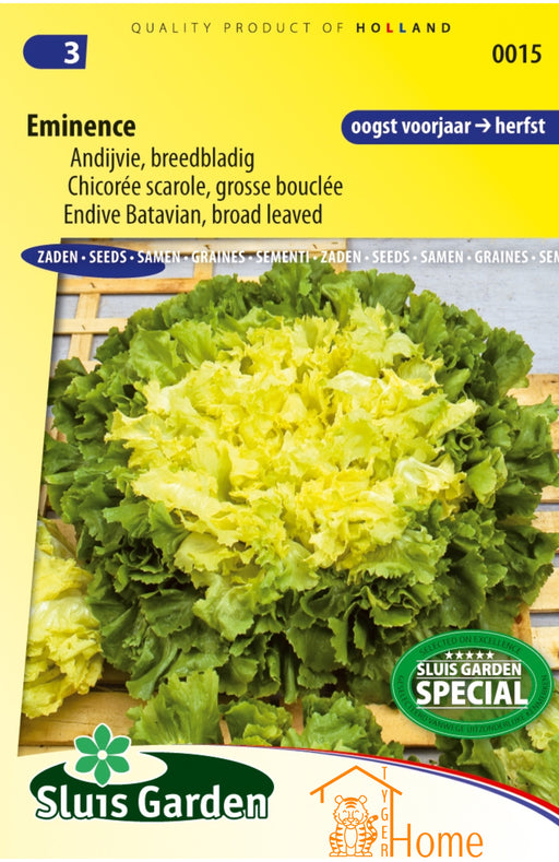 Eminence Andijvie Breedbladig Zaden voor het kweken van voedzame, heerlijke en knapperige andijvie in je eigen tuin. Ideaal voor frisse salades en gezonde maaltijden