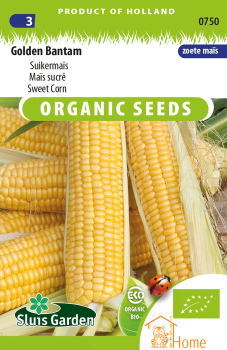 Golden Bantam Suikermaïs Zaden: Grow Sweet, Golden Corn in Your Own Garden - Kweek Heerlijke, Gouden Suikermaïs