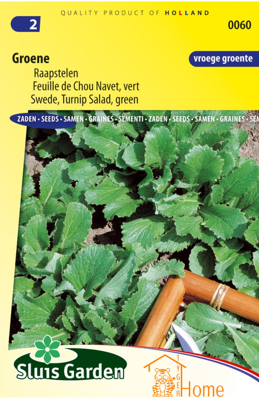 Groene Raapstelen Zaden voor het kweken van voedzame, heerlijke en knapperige raapstelen in je eigen tuin. Perfect voor frisse salades en gezonde maaltijden