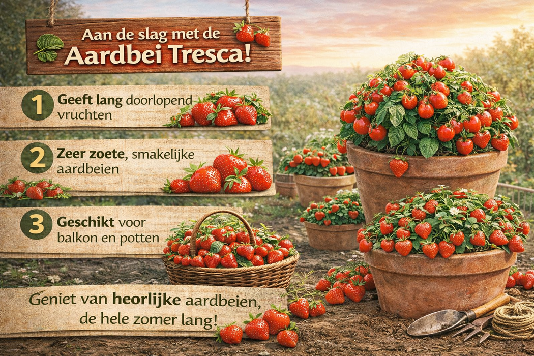Aardbei Tresca: Kweek Zoete, Heerlijke en Sappige Aardbeien