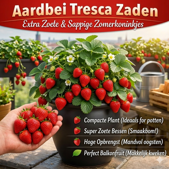 Aardbei Tresca: Kweek Zoete, Heerlijke en Sappige Aardbeien