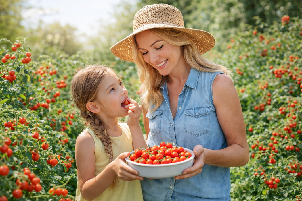Cerise Tomaat Zaden: Kweek Heerlijke, Sappige Kerstomaten - Grow Delicious, Juicy Cherry Tomatoes - Cultivez des Tomates Cerises Savoureuses et Juteuses