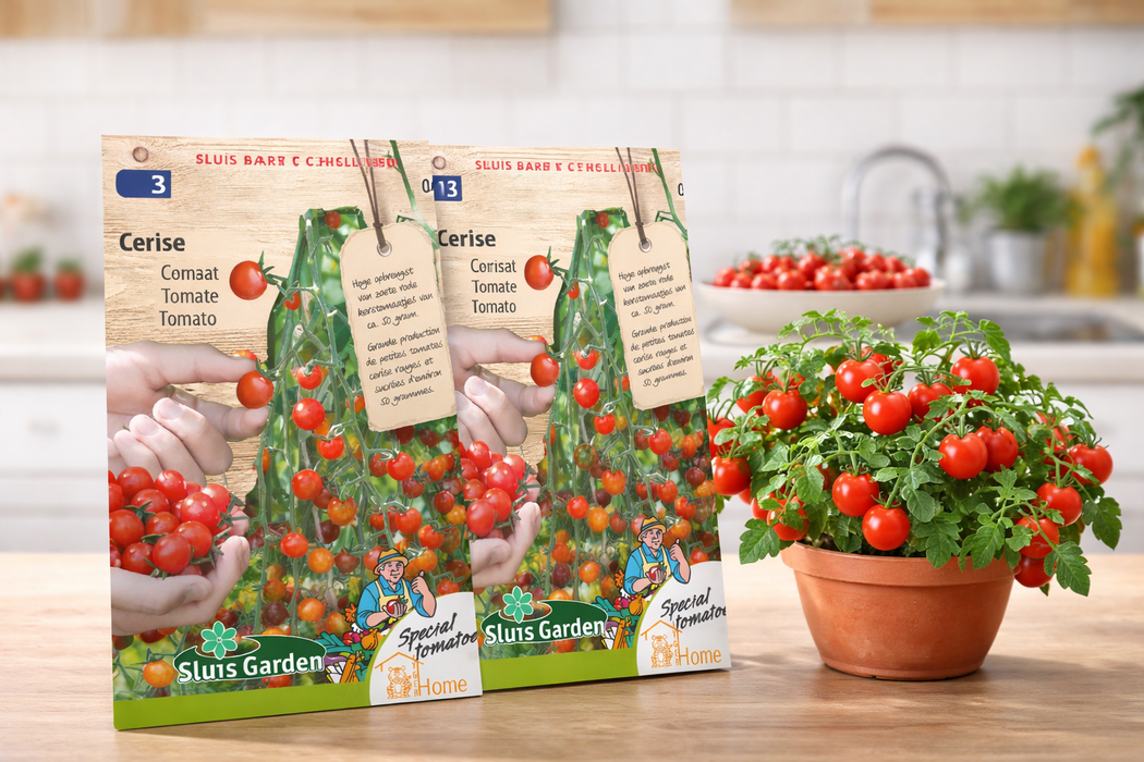 Cerise Tomaat Zaden: Kweek Heerlijke, Sappige Kerstomaten - Grow Delicious, Juicy Cherry Tomatoes - Cultivez des Tomates Cerises Savoureuses et Juteuses