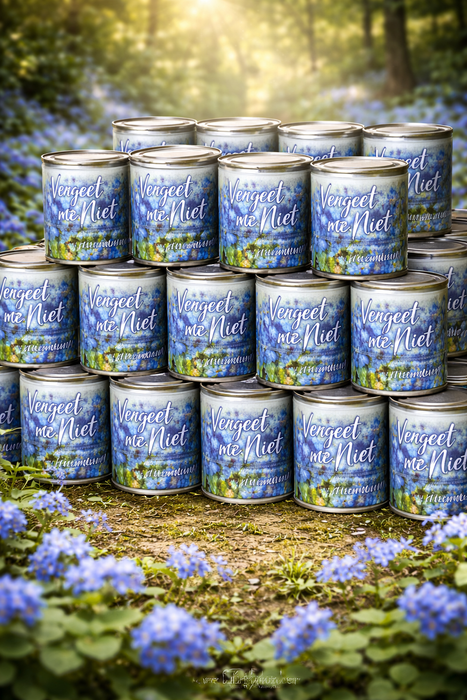 100x Vergeet-me-niet Kweekset in Blik – 250ML | Biologische Bloemenzaden | Complete DIY Set