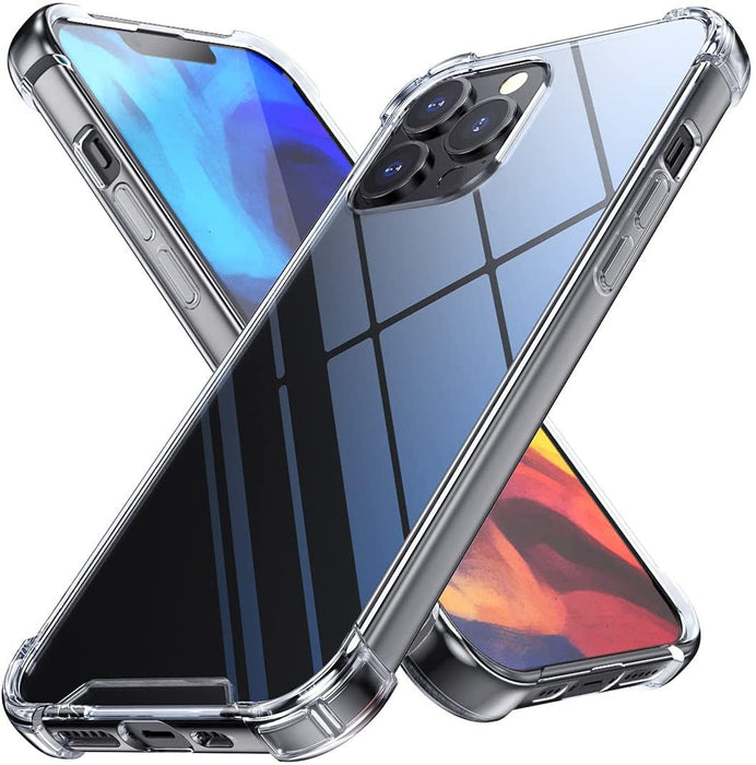 Transparant hoesje geschikt voor iPhone - Shockproof Protective Case doorzichtig siliconen hoesje geschikt voor Apple iPhone, Clear Cover, Dotted Finish Ultra Slim Soft Silicone Jelly Back Cover voor iPhone
