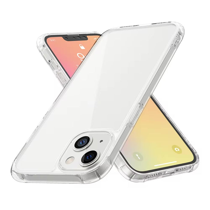 Transparant hoesje geschikt voor iPhone - Shockproof Protective Case doorzichtig siliconen hoesje geschikt voor Apple iPhone, Clear Cover, Dotted Finish Ultra Slim Soft Silicone Jelly Back Cover voor iPhone