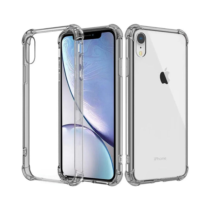 Transparant hoesje geschikt voor iPhone - Shockproof Protective Case doorzichtig siliconen hoesje geschikt voor Apple iPhone, Clear Cover, Dotted Finish Ultra Slim Soft Silicone Jelly Back Cover voor iPhone