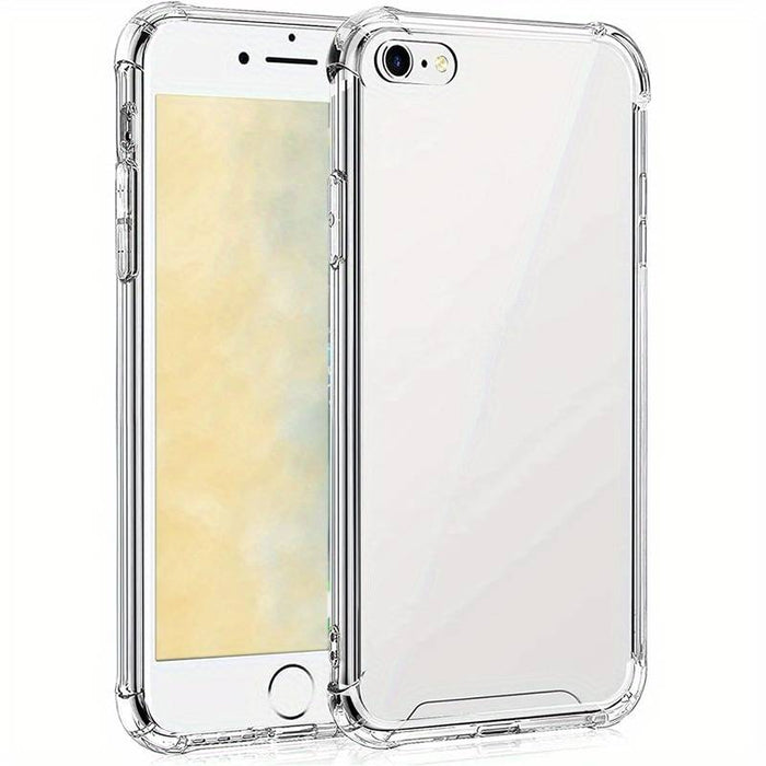 Transparant hoesje geschikt voor iPhone - Shockproof Protective Case doorzichtig siliconen hoesje geschikt voor Apple iPhone, Clear Cover, Dotted Finish Ultra Slim Soft Silicone Jelly Back Cover voor iPhone
