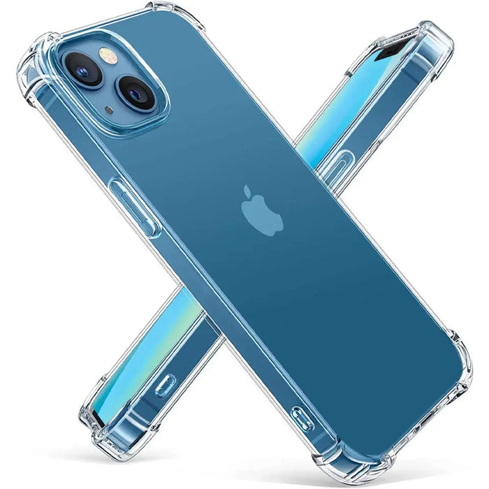 Transparant hoesje geschikt voor iPhone - Shockproof Protective Case doorzichtig siliconen hoesje geschikt voor Apple iPhone, Clear Cover, Dotted Finish Ultra Slim Soft Silicone Jelly Back Cover voor iPhone