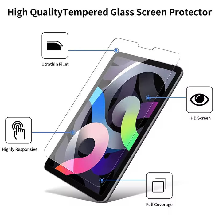Screenprotector Geschikt voor Apple iPad - Premium glas, Anti-Scratch, Anti-Fingerprint, Anti-Explosion, Full Coverage, Ultra-Thin, HD Clear, Bubble Free - Screenprotector Tempered Glass Screen Protector Gehard Glas