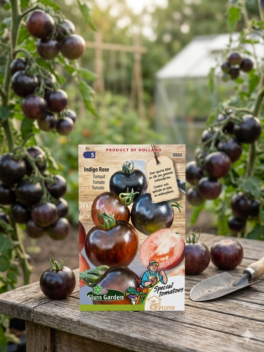 50 x Stuks Indigo Rose Tomaat Zaden: Kweek Heerlijke, Dieppaarse Tomaten met Intense Smaak, Antioxidantenrijke Schil en Stevige Textuur voor Salades en Mediterrane Gerechten (kopie)