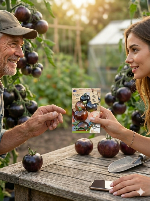 50 x Stuks Indigo Rose Tomaat Zaden: Kweek Heerlijke, Dieppaarse Tomaten met Intense Smaak, Antioxidantenrijke Schil en Stevige Textuur voor Salades en Mediterrane Gerechten (kopie)