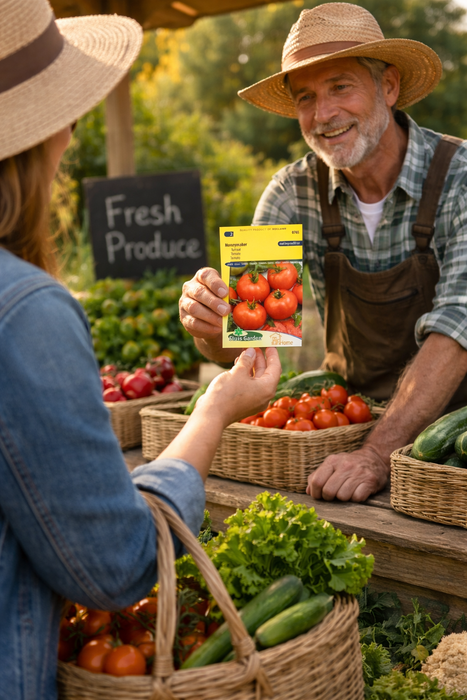 Moneymaker Tomaat Zaden: Kweek Heerlijke, Sappige Tomaten met Zoete Smaak en Stevige Textuur voor Salades, Sauzen, Sandwiches en Mediterrane Gerechten"
