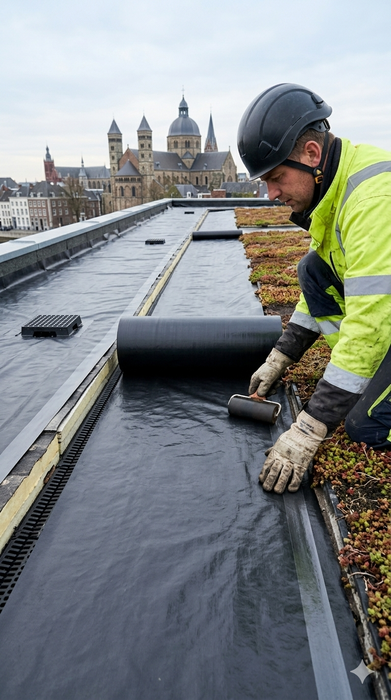 🌿 Film Anti-Racine Toiture 0,5 mm – Barrière Anti-Racine pour Toit Végétalisé & Toit en Sédum – 100 m² (4 x 25 mètres)