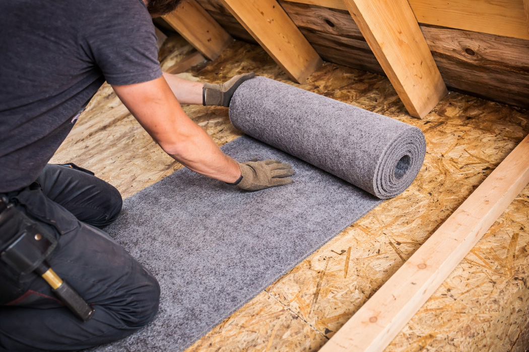 Beschermdoek RMS900 2x25m (50m²) – Sterk Filtervlies voor Groendak – Scheidingslaag & Dakbescherming