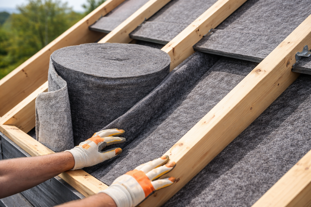 Beschermdoek RMS1200 2x15m (30m²) – Extra Sterk Filtervlies voor Groendak – Professionele Scheidingslaag