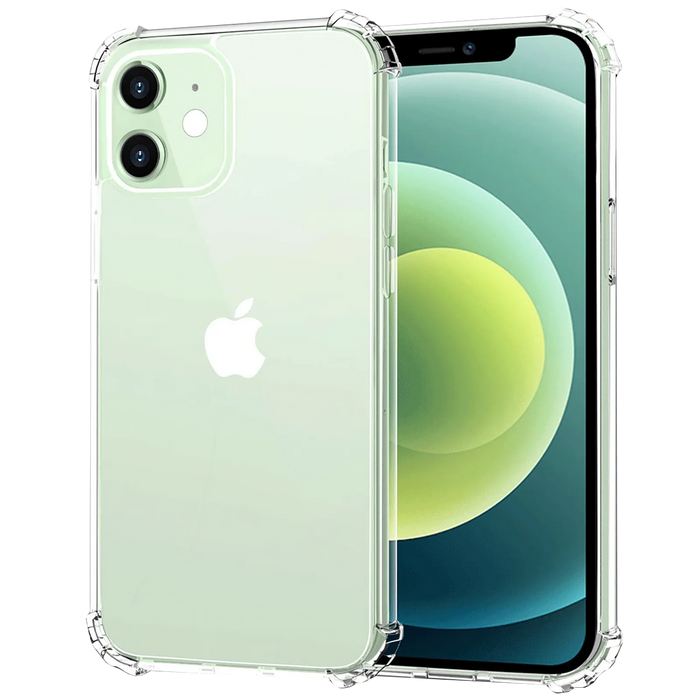 Transparant hoesje geschikt voor iPhone - Shockproof Protective Case doorzichtig siliconen hoesje geschikt voor Apple iPhone, Clear Cover, Dotted Finish Ultra Slim Soft Silicone Jelly Back Cover voor iPhone