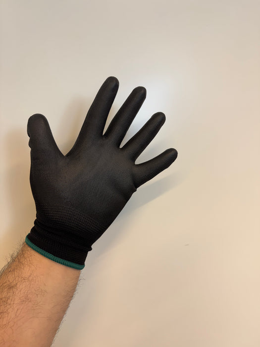 Zwarte Werkhandschoenen met Grip – Antislip Nitril Coating, Ademend & Slijtvast L