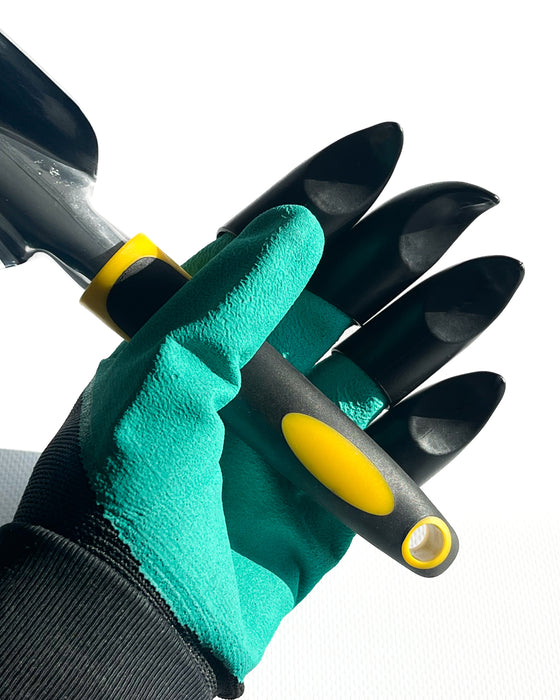 Tuingloven met klauwen – Waterdichte handschoenen voor graven, wieden en planten met klauwvingers