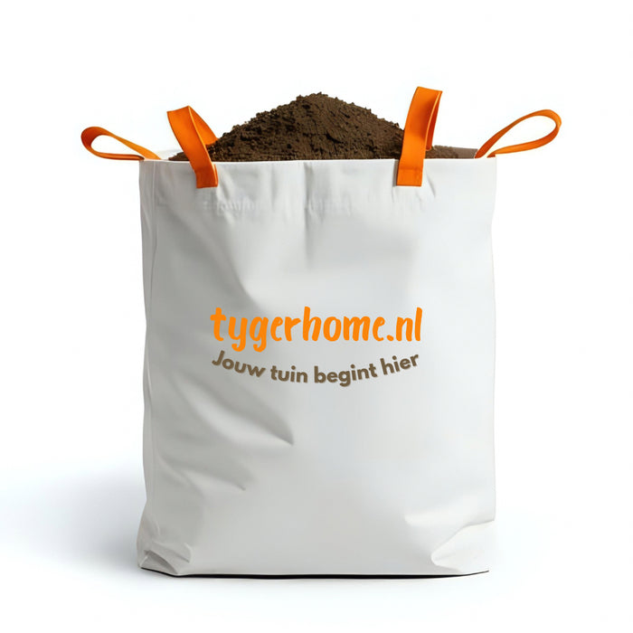 Tuinaarde Big Bag 1 m³ – Losgestorte grond voor tuin, gazon en borders | Topkwaliteit tuingrond