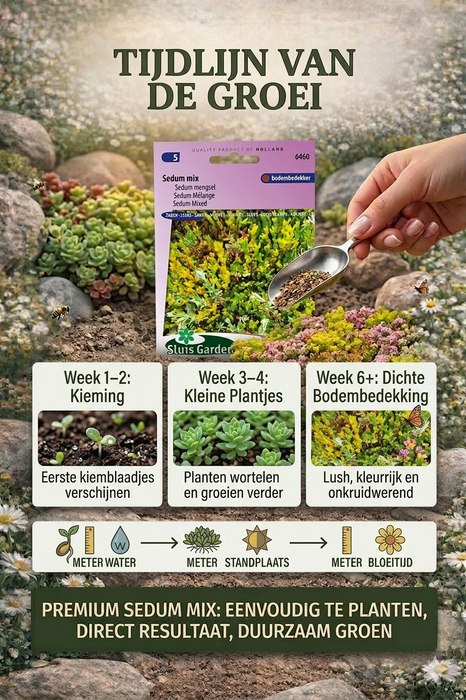50 X stuks Sedum mix | Sierlijke bodembedekker | Vetplanten mengsel voor tuin of dak | Winterhard vaste plant zaden (kopie)
