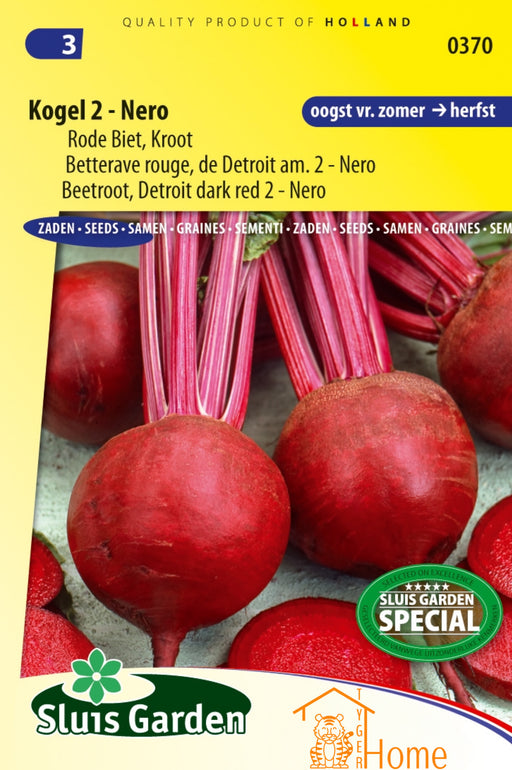 Kweek je eigen dieprode en heerlijke bieten met Kogel 2 Nero Rode Kroot Zaden. Deze zaden produceren volle, smaakrijke bieten, ideaal voor gezonde en smaakvolle gerechten.
