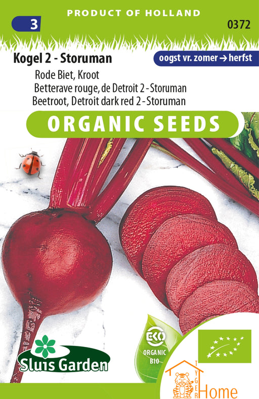 Kweek je eigen heerlijke en voedzame bieten met Kogel 2 Storuman Rode Biet Kroot Zaden BIO. Deze biologische zaden leveren smaakvolle bieten, perfect voor gezonde maaltijden en een duurzame moestuin.