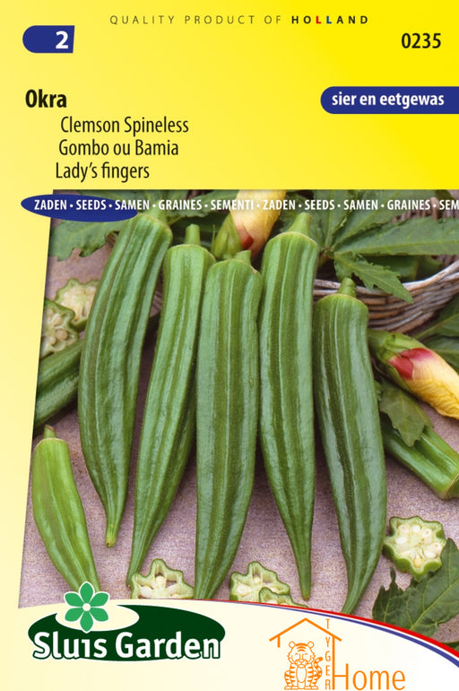Okra Clemson Spineless Zaden: Kweek voedzame, heerlijke en knapperige okra in je eigen tuin. Perfect voor diverse gerechten en gezonde maaltijden.