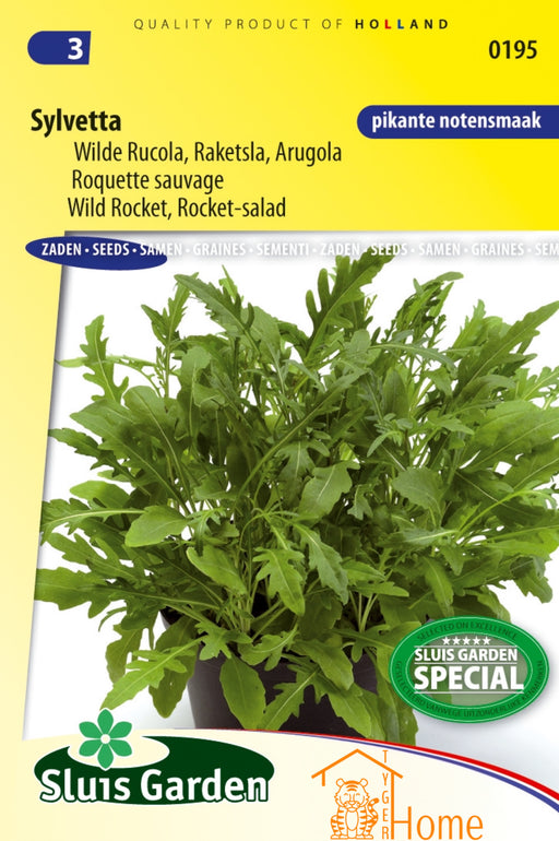 Rocket-Salad Wild Rocket Sylvesta: Kweek snelgroeiende wilde rucola met een nootachtige smaak. Perfect voor unieke en smaakvolle gerechten.